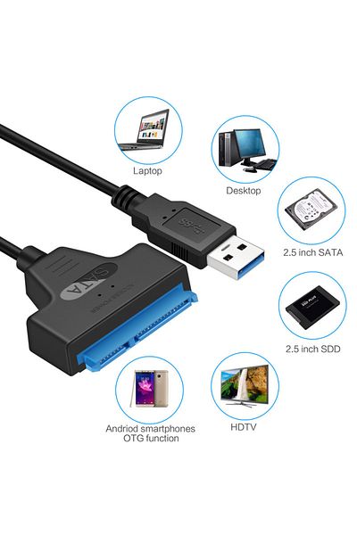 deepartner USB3.0 External Type C To 2.5 Inch HDD SATA Interface Connect Cable USB 3.1 SATA Cable For Laptop Co