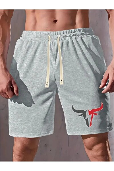 MOY TEKSTİL Pantaloni scurți imprimați cu croială relaxată pentru bărbați