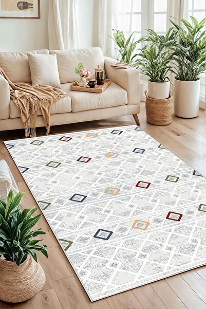 Evimle Makinede yıkanabilir kaymaz taban leke tutmaz mutfak halısı salon halı...