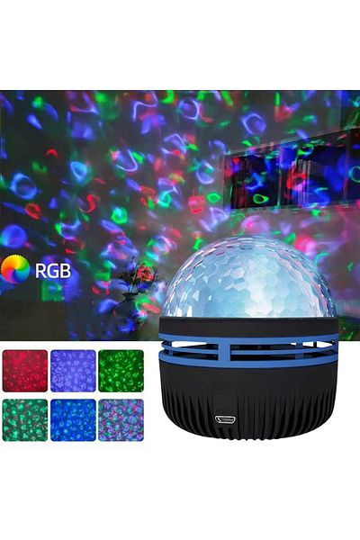 Choice B Usb Galaxy Projector Aurora 5v Night Light 360° Rotating Gb Colorful Nightlights With Remote Cont.