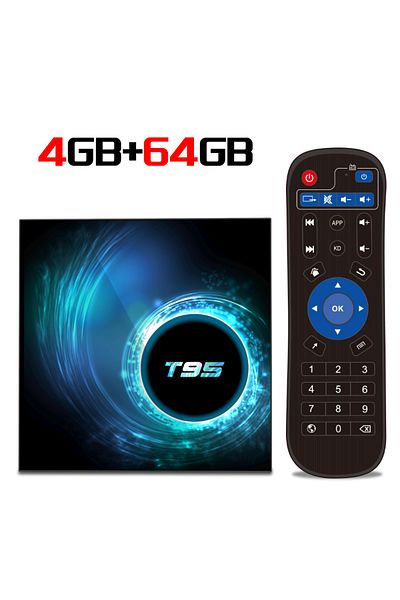 Choice US Plug 4GB 64GB Android 10 T95 tv box HD 6K bluetooth 5.0 Supports Multimedia in Multiple Video F
