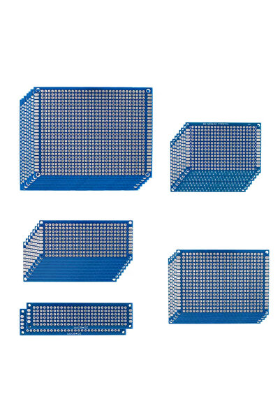 Choice11 لوحة تجارب إلكترونية زرقاء 2x8، 10 قطع، 5-40 قطعة، لوحة تجارب إلكترو...
