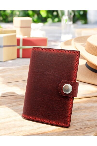 PENTA POL - O Genuine Leather Transparent Card Holder Zel Handmade Gift Walle...