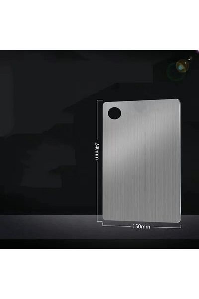 Choice 24x15cm Stainless Steel Thickened Cutting Board Antibacterial Mildew-proof Kneading Dough Board Kitc