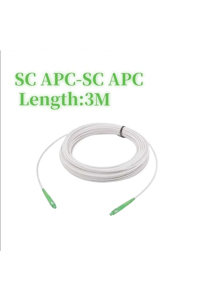 Choice1 3M SC APC to SC APC Fiber Optic Wire APC SC to SC Optical Single-mode 1-core G657A1 Indoor Extension