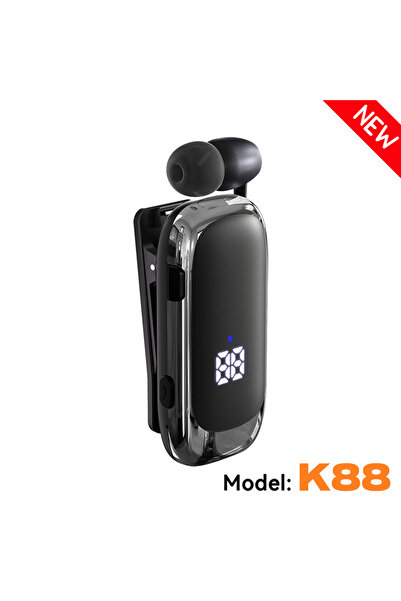 Choice سماعة رأس K88 Silver K55 Lavalier Business Bluetooth 5.2 وقت التحدث/ال...