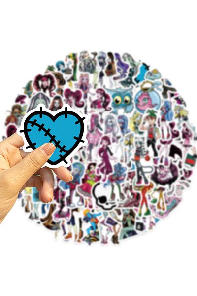 Choice 50pcs all 50PCS Riman Monster Stickers DIY Diary Laptop Luggage Skateboard Graffiti Decal Fun Classi