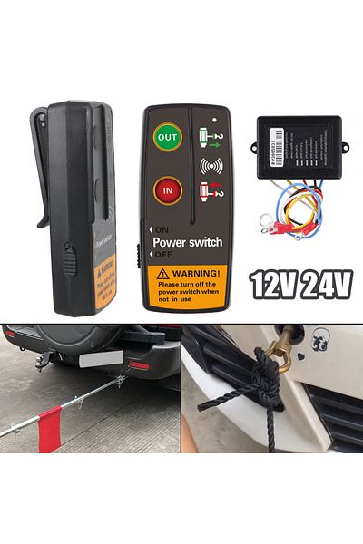 Choice 12V 24V Electric Winch Switch Controller Wireless Remote Control Accessories for Jeep Off Road 4x...