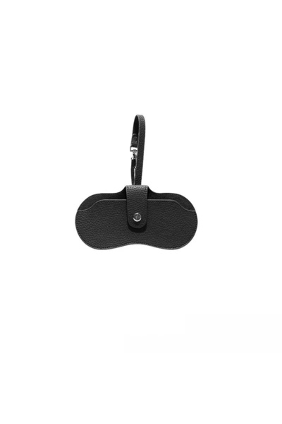 Choice حقيبة نظارات محمولة سوداء، حقيبة نظارات شمسية من الجلد الناعم، حافظة ن...