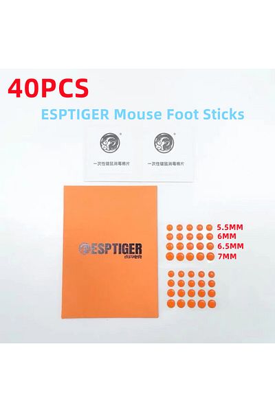 Choice 40PCS Orange New 40PCS Esptiger Tiger ICE V2 Universal Foot Sticker Pink DIY Small Dots Foot Pad Ar