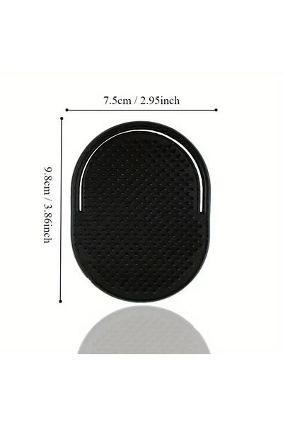 Choice black1 2pcs Multifunctional Pocket Hair Brush Small Light Palm Grip Comb Massage Brush Comb For Man