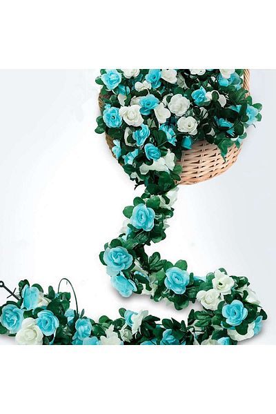 Choice LIGHT BLUE 250CM Artificial Rose Flowers for Wedding Home Room Decoration Spring Autumn Garden Arch