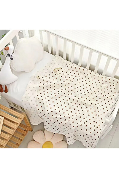 OIMG 100 سم × 100 سم، قطعة واحدة على شكل قلب، قطعتان من بطانيات موسلين قطنية،...