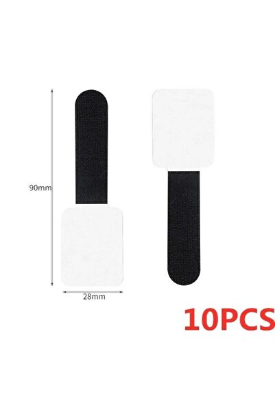 Choice 10PCS Black Reusable Cable Ties Fastening Wire Organizer Cord Rope Holder Self Adhesive Adjustable C