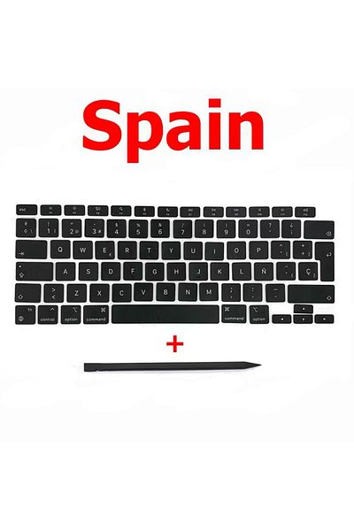 Choice Spain New Replacement Keycaps Keys Key Cap For Macbook Air 13" M1 A2337 Keyboard Keycap US UK Spain