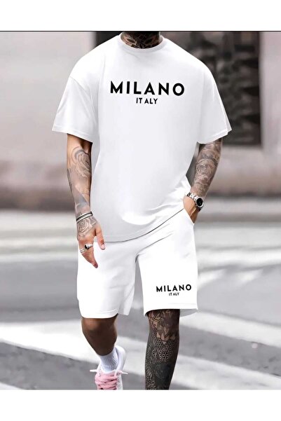 Panda Baskı Tekstil مجموعة علوية سفلية كبيرة الحجم بتصميم خاص مطبوع من ميلانو