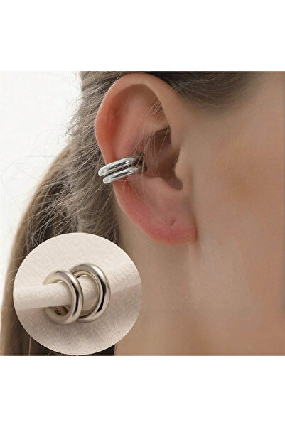 Choice AYA5989202 Fashion Smooth Circle C Shape Clip Earrings For Women Light...