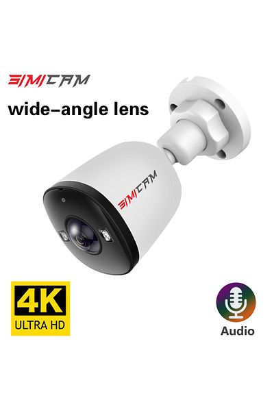 SIMICAM 1.6mm 4K 8MP POE 4K 8MP Ultra large wide angle lens POE IP Caemra 5MP 4MP 1.6MM 2.8MM Smart alarm co