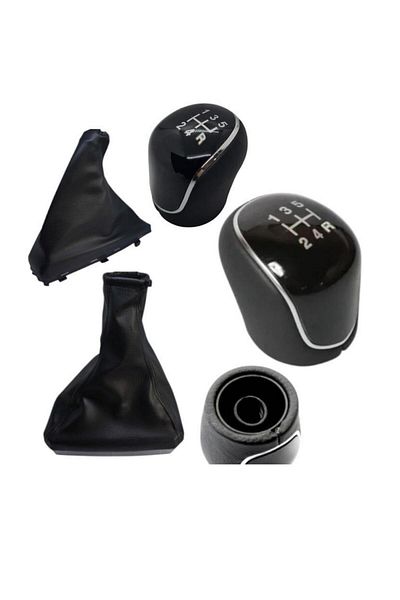 ZETOTO Corsa B F23 Transmission Gear Shift Boot Hand Brake Boot Leather Shift Knob Triple Set