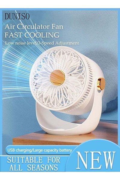 Generic Air Circulation Fan Small Silent Turbine Powerful Table Fan Control 3 Speed Cooling Fan Floor Fan