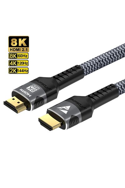 Choice 2M 8K HDMI 8K 2.1 Cable 4K@120Hz 8K@60Hz 48Gbps EARC ARC HDCP Ultra High Speed HDR For RTX Video Cab