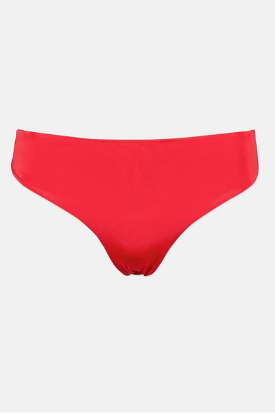 TWINSET بيكيني سفلي سادة للنساء، أحمر