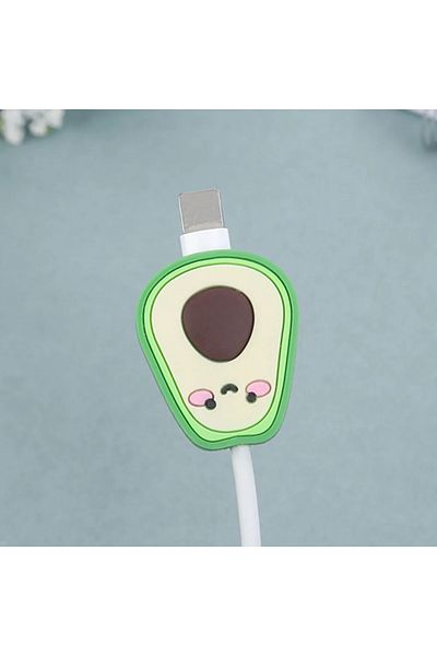 Choice Avocado Cute phone USB Cable Protector for Apple iPhone Samsung cable bumper cord fruit bite charger