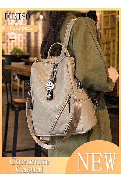 Generic Duniso Women's Backpack Fashion Travel Faux Leather School Backpack Backpack
