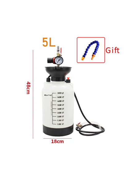 Choice محقنة 5 لتر خزان زيت 5 لتر علبة تروس حشو زيت مضخة سوائل هوائية متوافقة...