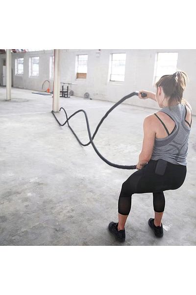 CKSpor Crossfit Rope 10 Meters - 38 mm Battle Rope Endurance and Strength Training Equipment