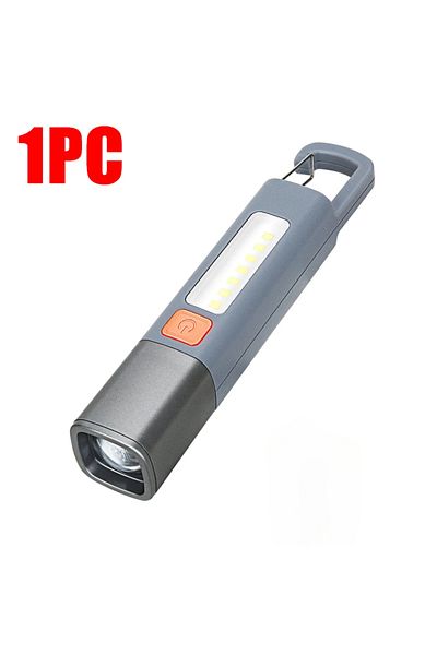 Choice 1PC 1-10PCS Super Bright LED Flashlight XPE Torch Light With Hook Camping Light USB Rechargeable Zoo