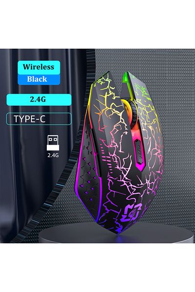Choice ماوس لاسلكي 2.4 جيجاهرتز، بلوتوث 5.2، ماوس ألعاب RGB، ماوس صامت، ماوس قابل لإعادة الشحن 800-1200-16