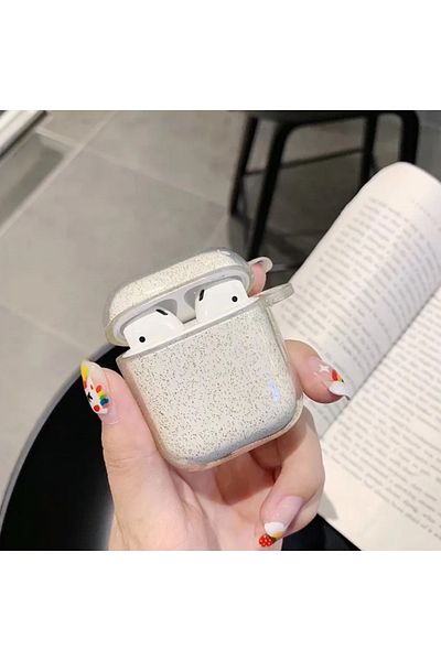 Choice For Airpods 1 Glitter Luxury Bling Glitter Clear Earphone Case For Airpods Pro 2 Wireless Earphone C