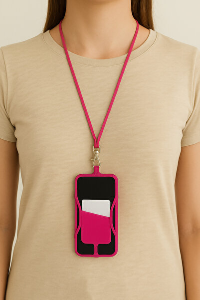 Arma House Pink Strap Phone Case Compatible with All Phones
