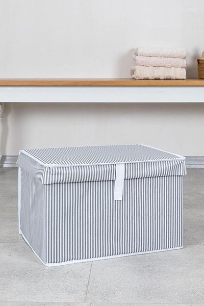 VERKFİ 4 Pieces Multi-Purpose Mini Size Bag with Cover Storage Box 40*30*26