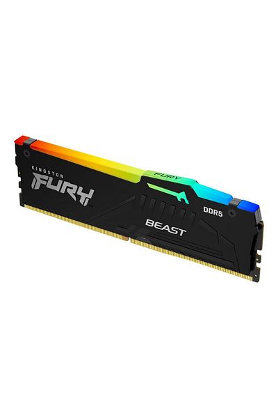 Kingston Memorie RAM, Kingston, FURY Beast RGB, DDR5, 16 GB, 6000 MHz, PC5-48000, CL30