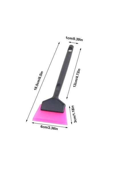 Choice1 مكشطة زجاج السيارة الصغيرة ذات الشفرات الناعمة المختلفة، مقاس 16.5 سم...