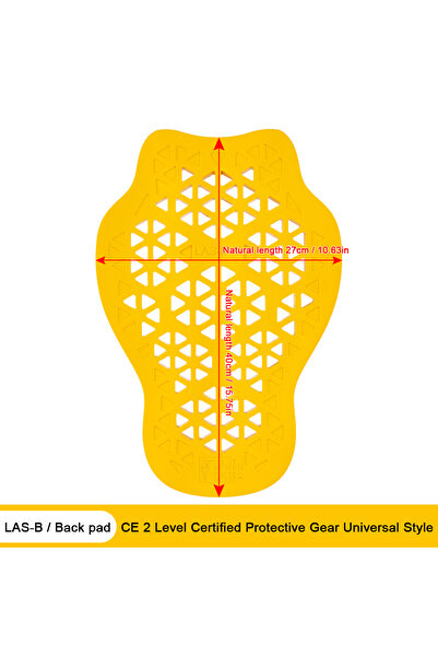 Choice وسادة ظهر واحدة معتمدة من CE المستوى 2 لحماية الكتف والكوع والظهر للدر...