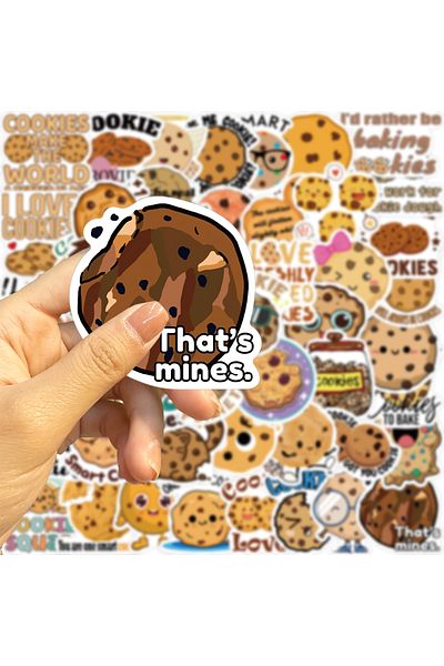 Choice 50PCS ALL 50PCS Cookies Scrapbook Stickers DIY Diary Laptop Luggage Skateboard Graffiti Decal Fun St
