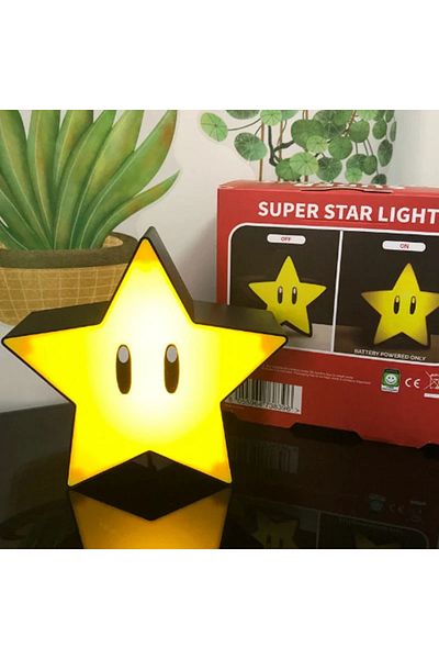BANDAI xing xing LED Star light Question Mark Night Light Super Mario Bros Games Toy Children Night Light B