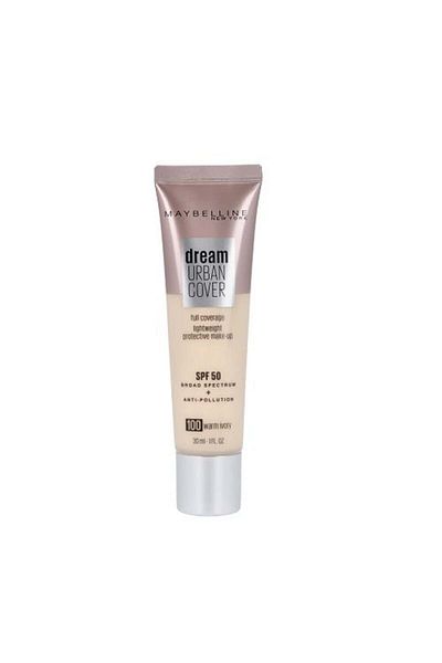 Maybelline New York Tónovací krém, Maybelline, Dream Urban Cover SPF50, 100 Warm Ivory, 30 ml