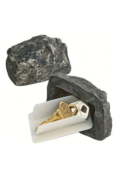 Choice 1PC Key box Hidden Doorstep Key Box Outdoor Courtyard Hidden Doorstep Simulated Small Stone Key Box
