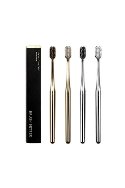 Choice1 GW GB SW SB Luxury soft toothbrush men women adult tooth brush Gold Silver dental brushes elegance g