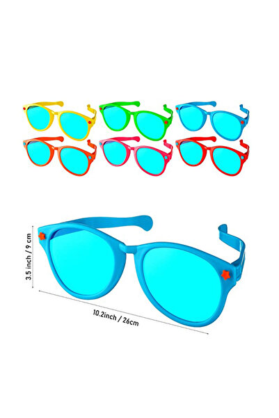 Choice نظارات شمسية كبيرة الحجم للحفلات بألوان عشوائية، نظارات شمسية بلاستيكي...