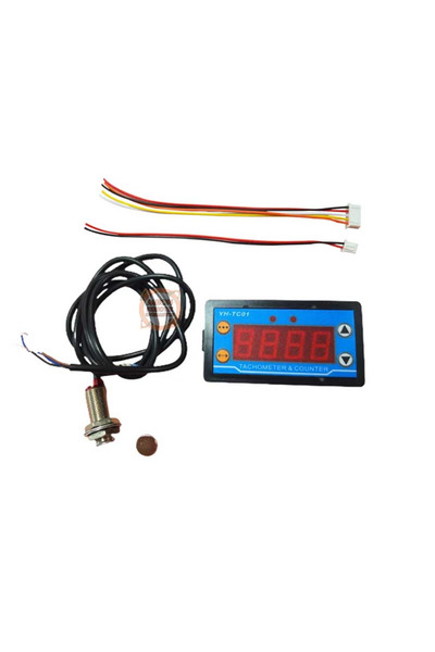 Meon Robotik Otomasyon Dijital Takometre Devir Sayıcı Dc 8-24V Rpm Hız Ölçer