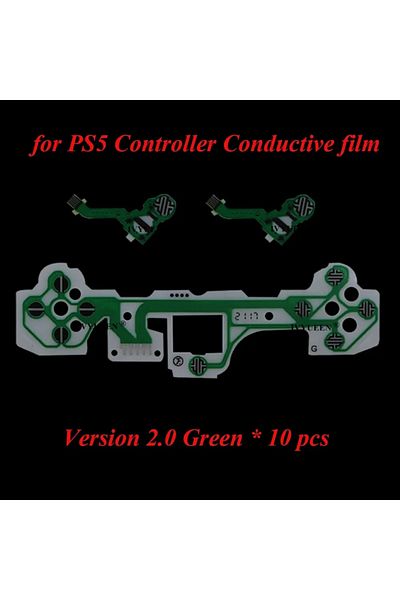 choice2 V2 Green BDM-020 IVYUEEN 10 PCS for PlayStation 5 PS5 Controller Conductive Film Keypad Ribbon Flexi