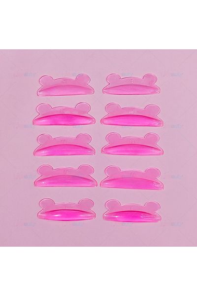 Choice Rose Red Libeauty 5 Pairs Silicone Eyelash Perm Rod Eyelash Curler Lash Lift Shield Eeyelash Curling