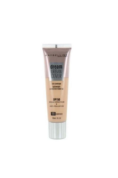 Maybelline New York Fond de ten, Maybelline, Dream Urban Cover SPF50, 111 Cool Ivory, 30 ml