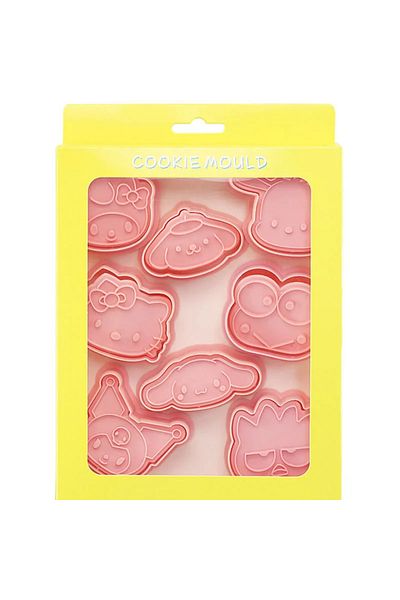 Choice 8pcs-set Hello Kitty Cartoon Cookie Cutter Set Sanrio Cute Figure Kuromi Cinnamoroll Modeling Desser