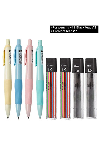 Choice 2.0 pencils set I Cute Dolphin 2mm Mechanical Pencils Set Carpenter Drafting HB Pencil 2.0 mm for Dr